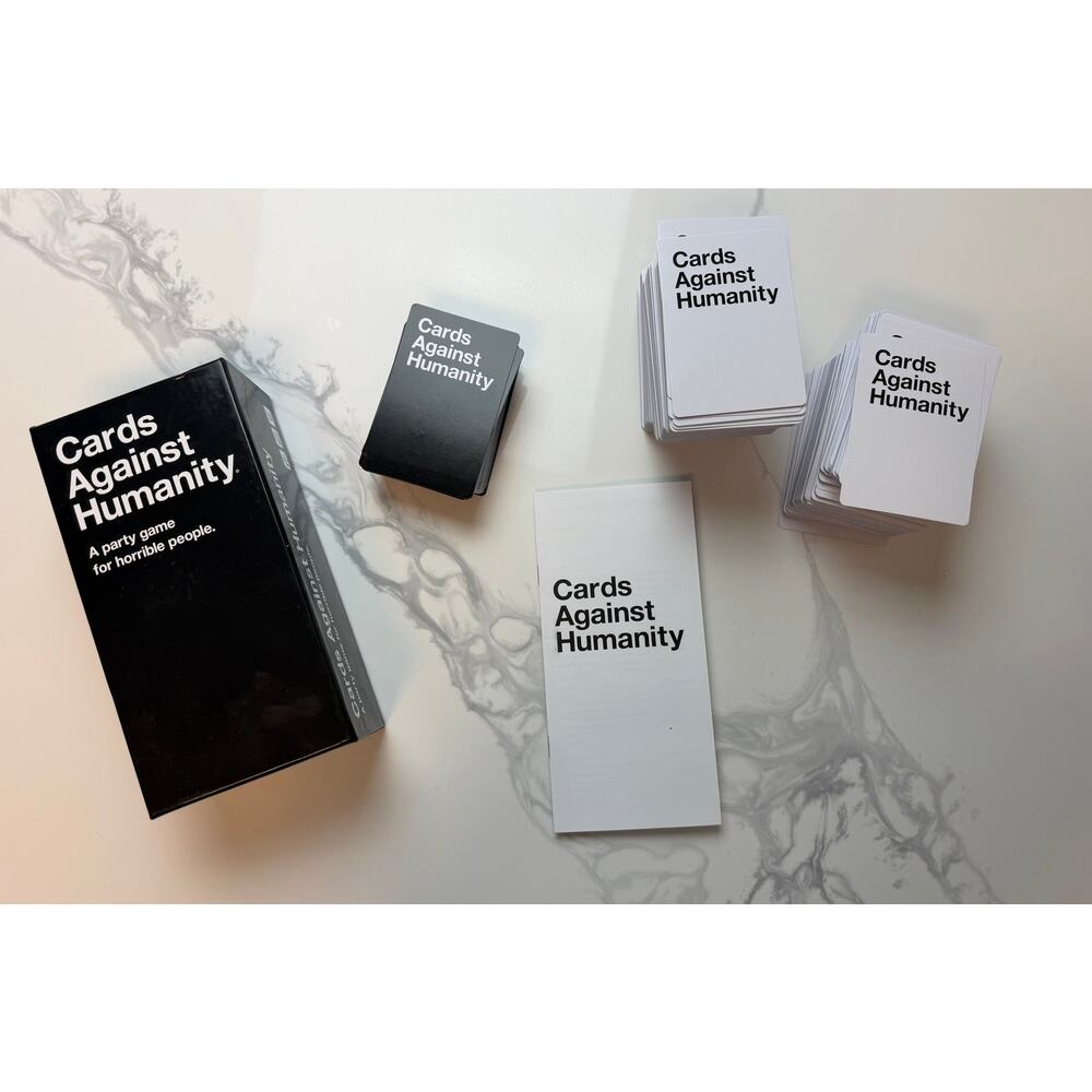 Cards Against Humanity Party Game Complete Set Adult Card Game Open Box